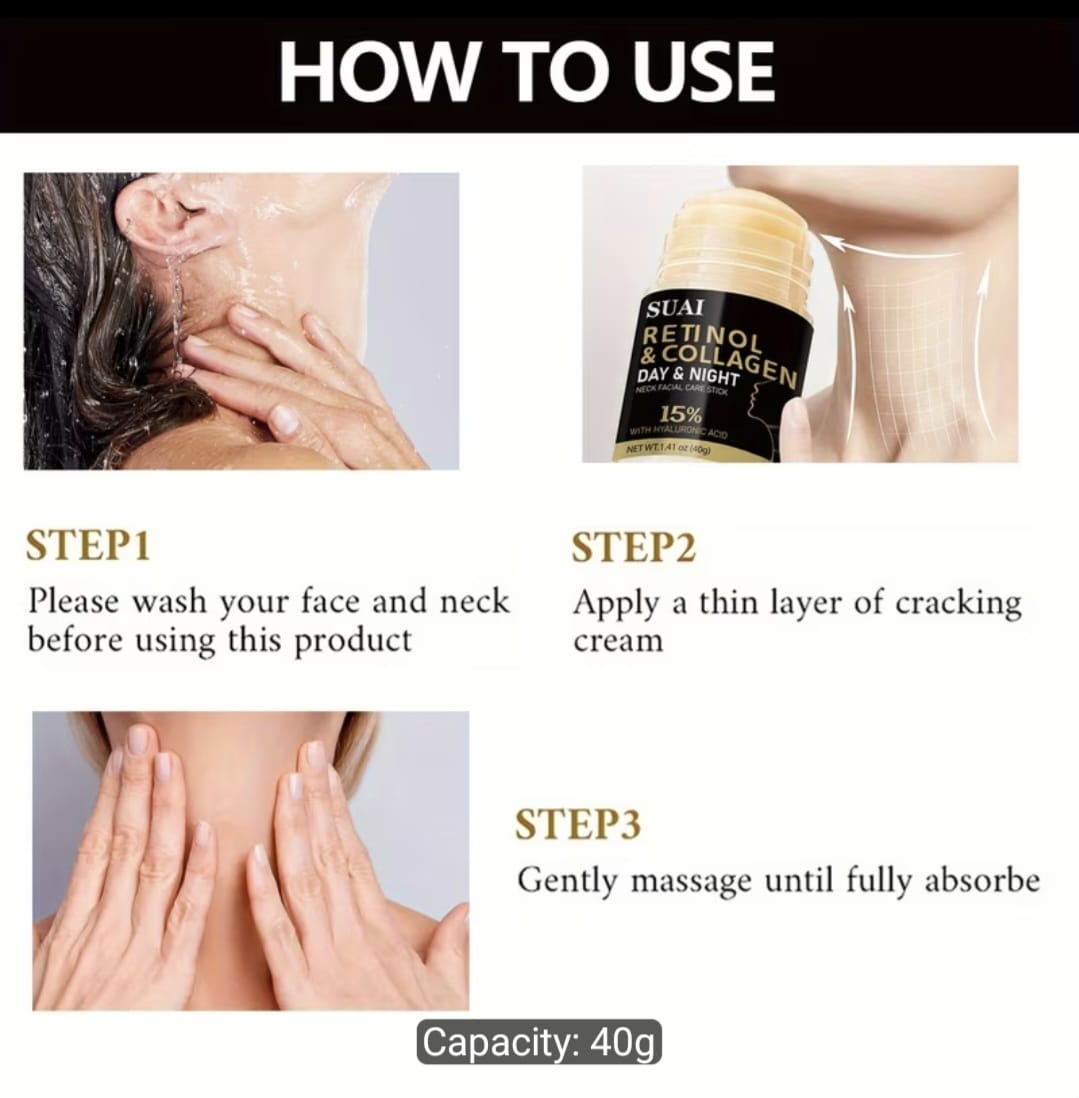 40g Retinol & Collagen Neck and Face Care Stick