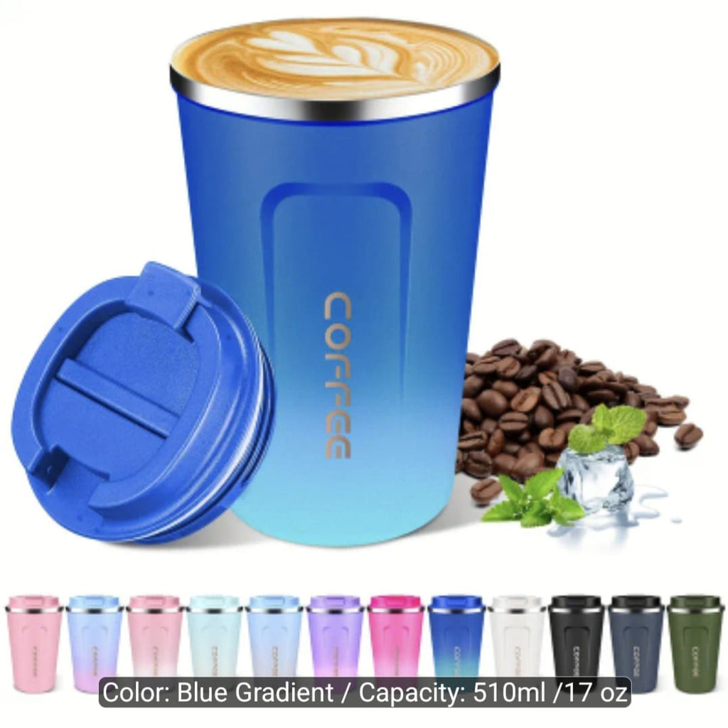 510ml/17oz Insulated Coffee Cup with Lid