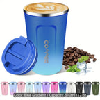 510ml/17oz Insulated Coffee Cup with Lid